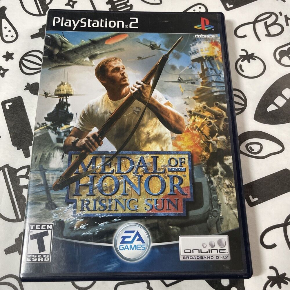 Medal of Honor: Rising Sun PS2 Sony PlayStation 2 Working Complete